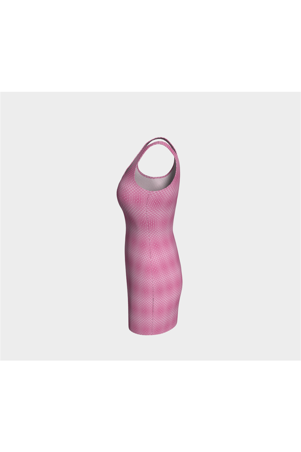 Spatial Pink Bodycon Dress - Objet D'Art