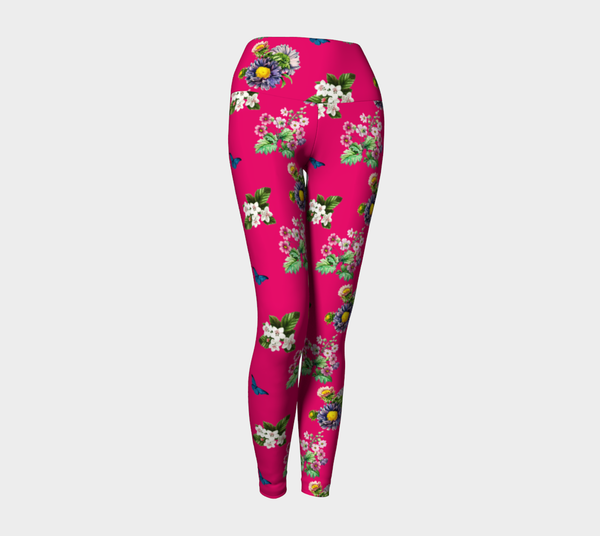 Floral print yoga leggings - Objet D'Art