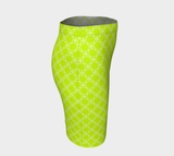 Neon Green Petal Fitted Skrit - Objet D'Art