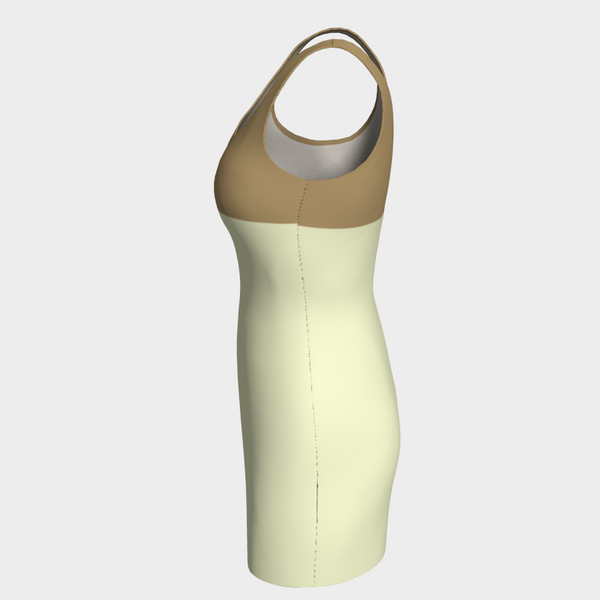 Two Tone Bodycon Dress - Objet D'Art