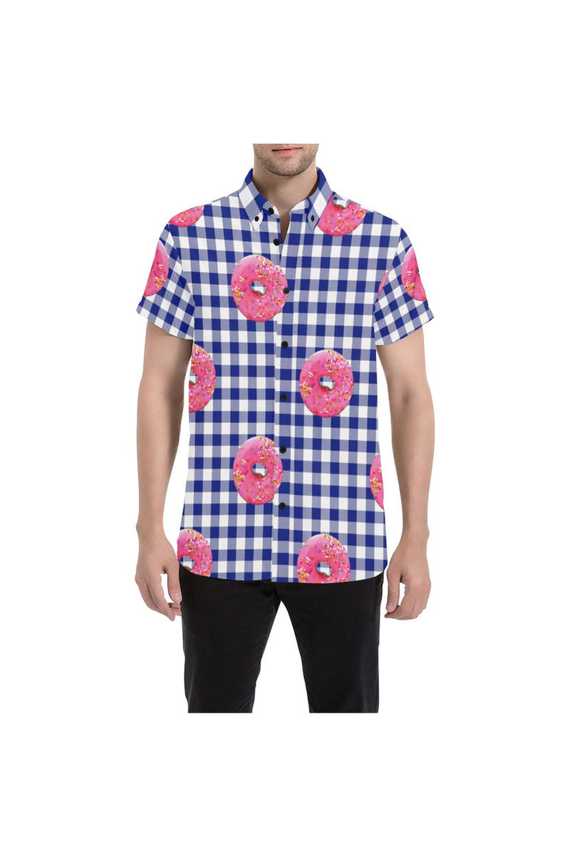 I Brought Donuts Men's All Over Print Short Sleeve Shirt - Objet D'Art Online Retail Store