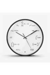 Math Equations and Notations Wall Clock Silent Non Ticking Quality Quartz - Objet D'Art