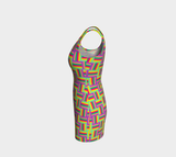 Color Matrix Bodycon DRes - Objet D'Art