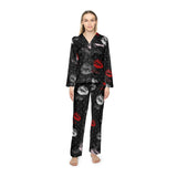Polyglot Kisses Women's Satin Pajamas - Objet D'Art