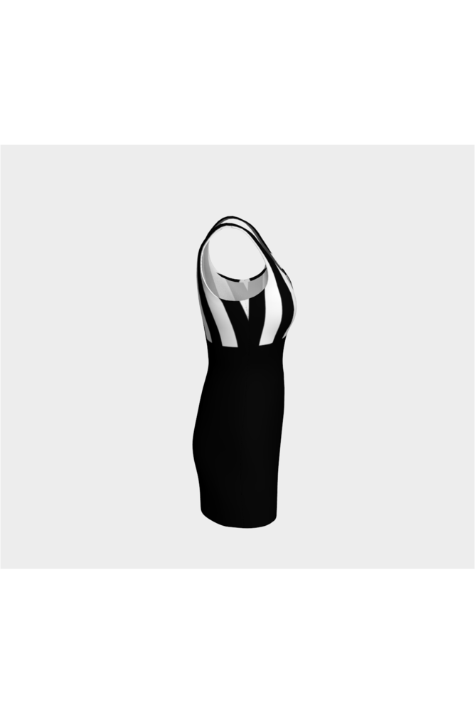 Vertical Stripe Bodycon Dress - Objet D'Art