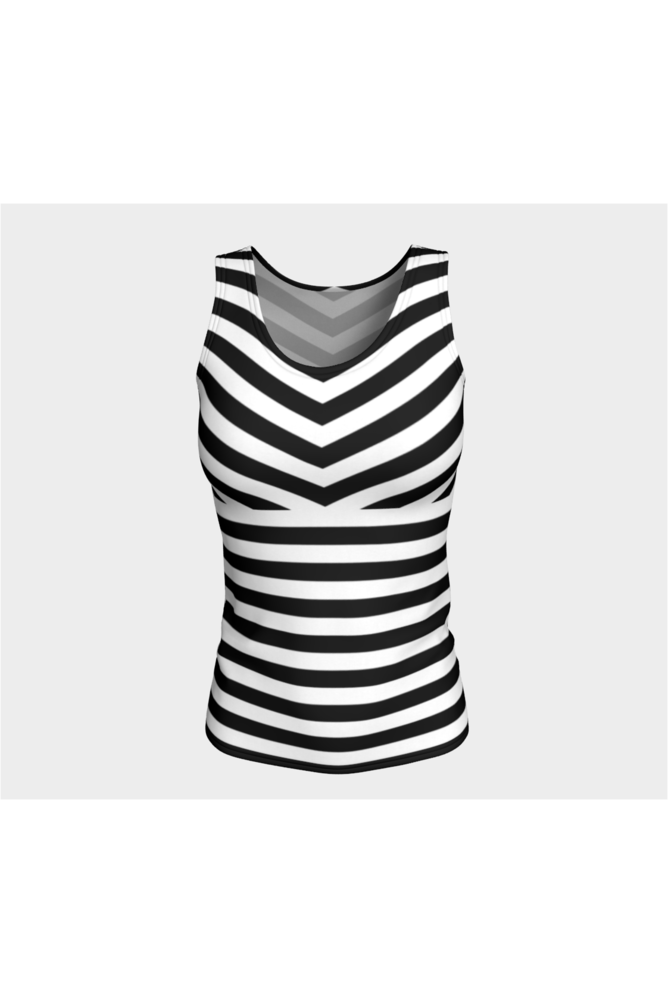 Striped Fitted Tank Top - Objet D'Art