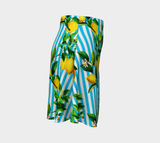 Lemony Stripes Flare Skirt - Objet D'Art