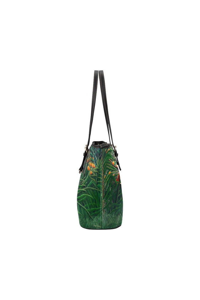 Tiger and Buffalo Leather Tote Bag/Small - Objet D'Art