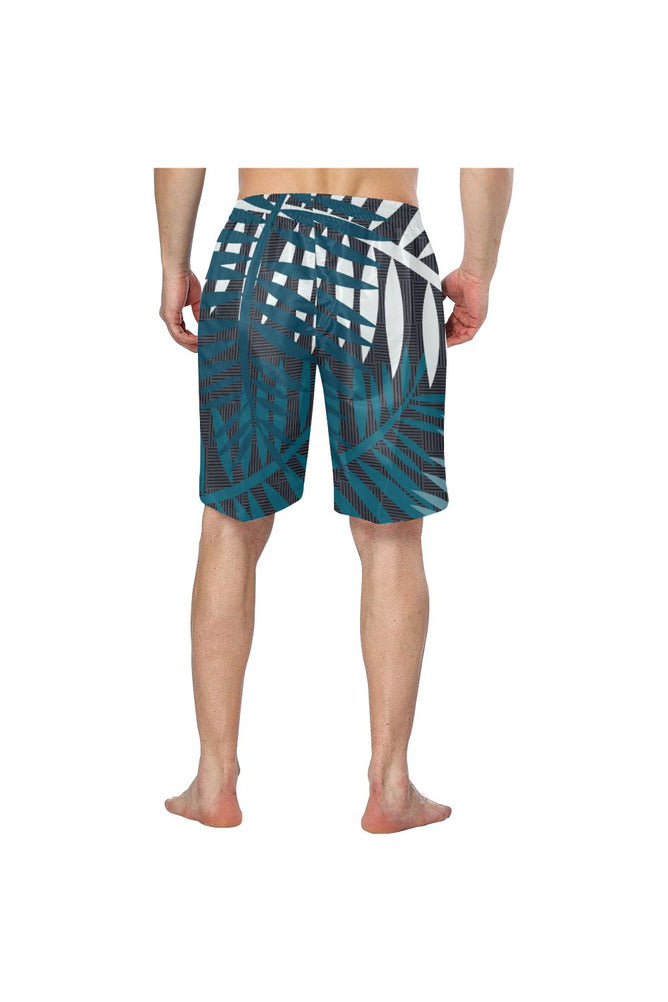 Moonlit Palms Men's Swim Trunk/Large Size - Objet D'Art Online Retail Store