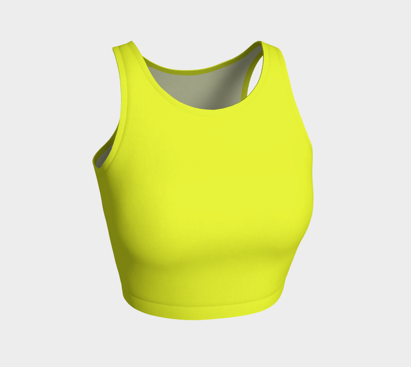 Granny Smith Apple Athletic Crop Top - Objet D'Art