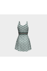 Scaled Up Pink Flare Dress - Objet D'Art