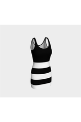 Black & White Stripe Bodycon Dress - Objet D'Art