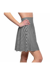 Micro Polka Dot Women's Skater Skirt - Objet D'Art