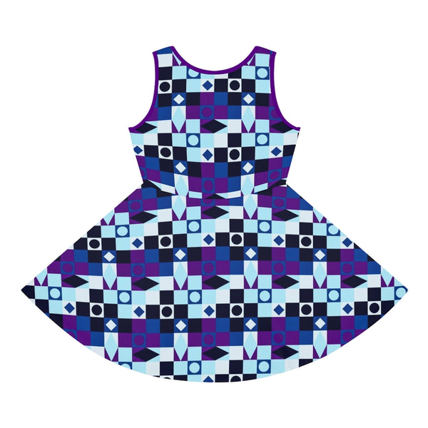 M Kemp Girls' Sleeveless Sundress (AOP) - Objet D'Art