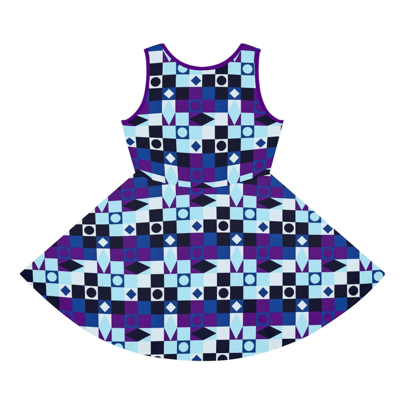 M Kemp Girls' Sleeveless Sundress (AOP) - Objet D'Art