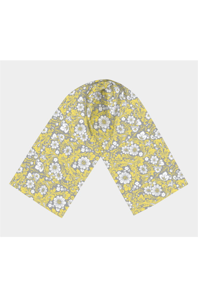 Yellow & Gray Long Scarf - Objet D'Art