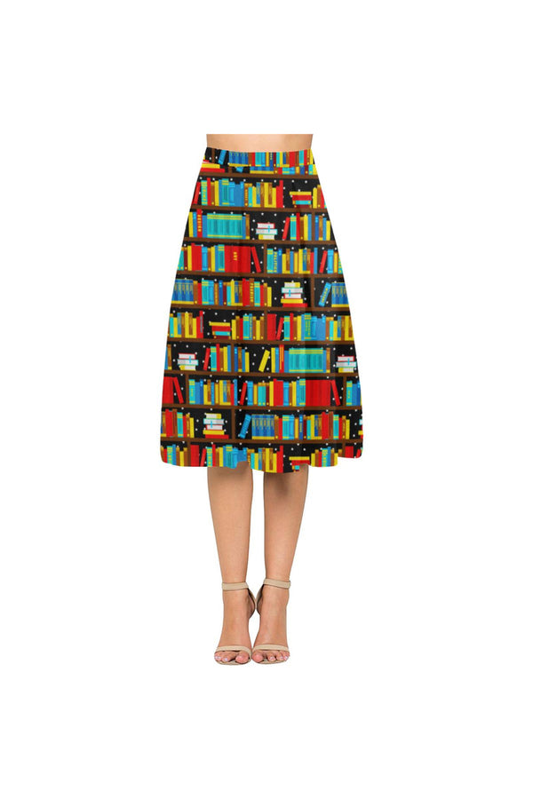 Library Skirt Waistband Aoede Crepe Skirt (Model D16) - Objet D'Art