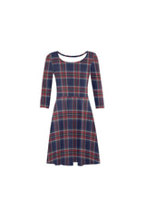 Tartan 3/4 Sleeve Swing/Sundress - Objet D'Art