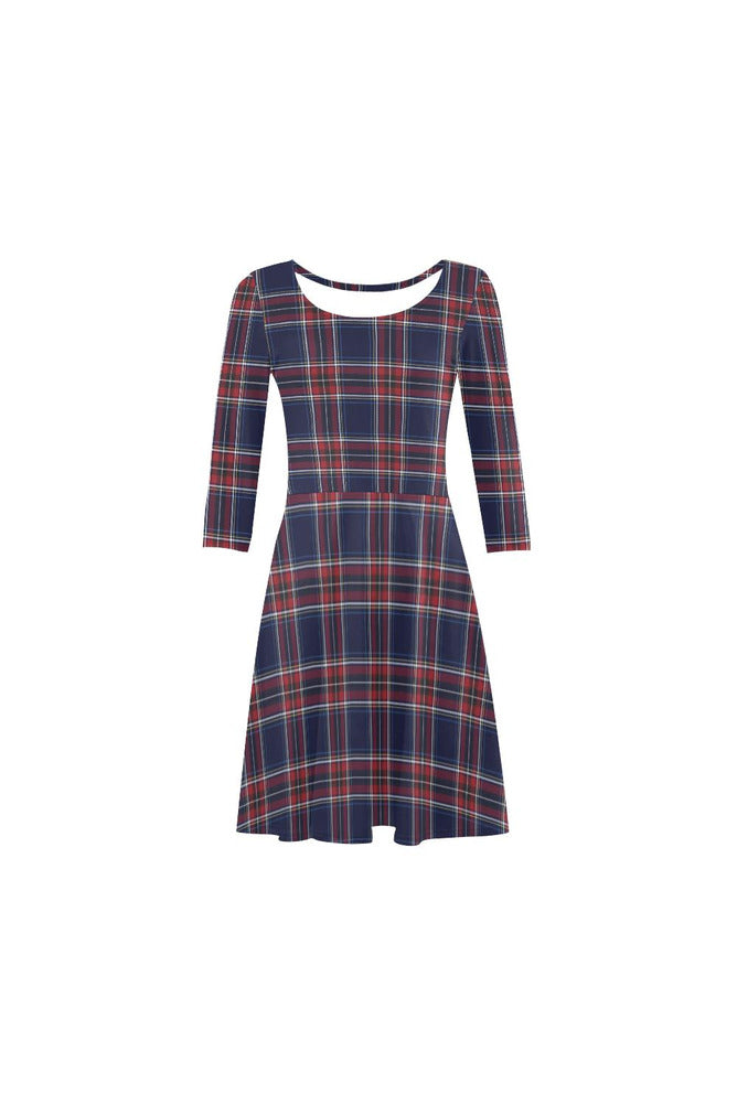 Tartan 3/4 Sleeve Swing/Sundress - Objet D'Art