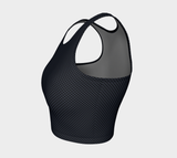 Polkadot Matte Athletic Crop Top - Objet D'Art