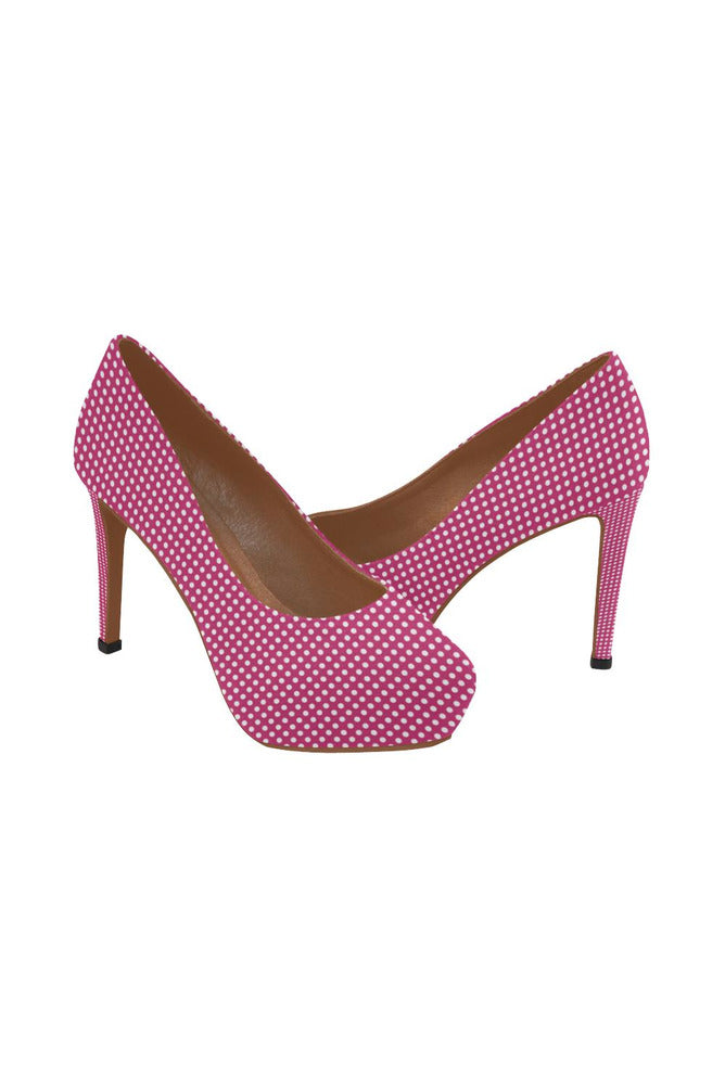 Micro Polka-dots Women's High Heels - Objet D'Art