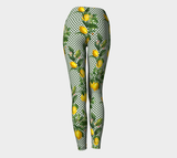 Lemon Dots Yoga Leggings - Objet D'Art