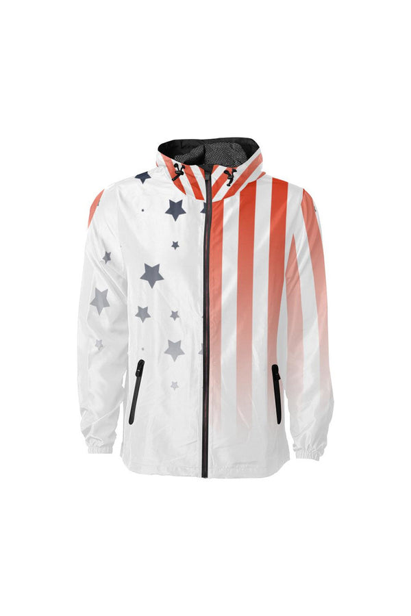 Star Spangled Cover All Over Print Windbreaker for Men (Model H23) - Objet D'Art