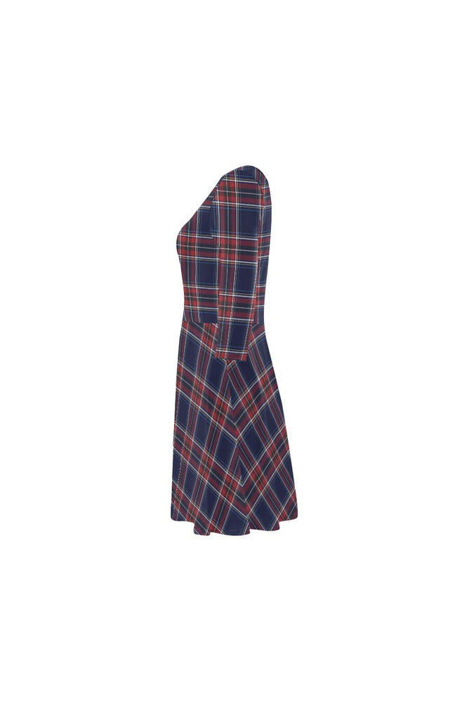 Tartan 3/4 Sleeve Swing/Sundress - Objet D'Art