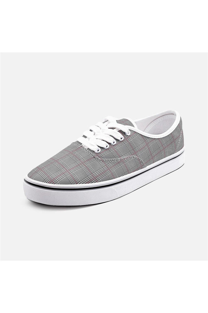 Houndstooth Unisex Canvas Sneakers - Objet D'Art