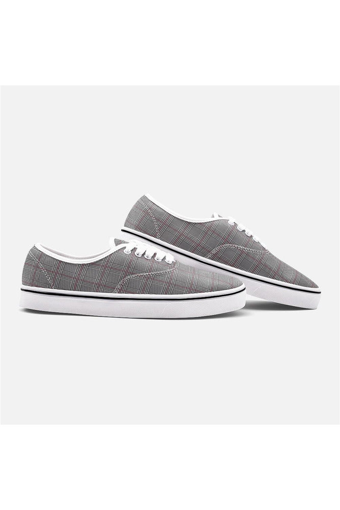 Houndstooth Unisex Canvas Sneakers - Objet D'Art