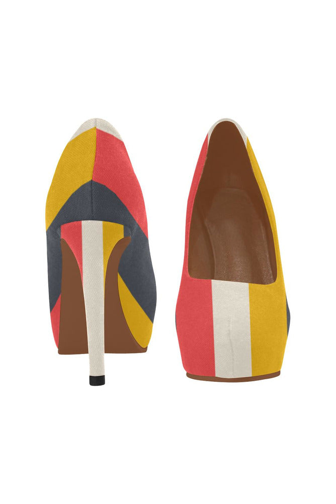 Classic Southwest Stripe Women's High Heels - Objet D'Art Online Retail Store