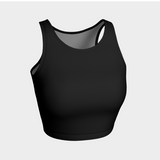 Black Athletic Crop Top - Objet D'Art