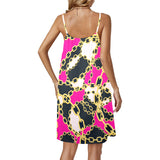 chained up 2 Drawstring Neck Sleeveless Dress (Model D68) - Objet D'Art