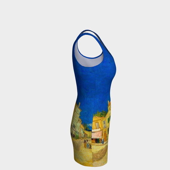 The Yellow House by Van Gogh Bodycon Dress - Objet D'Art
