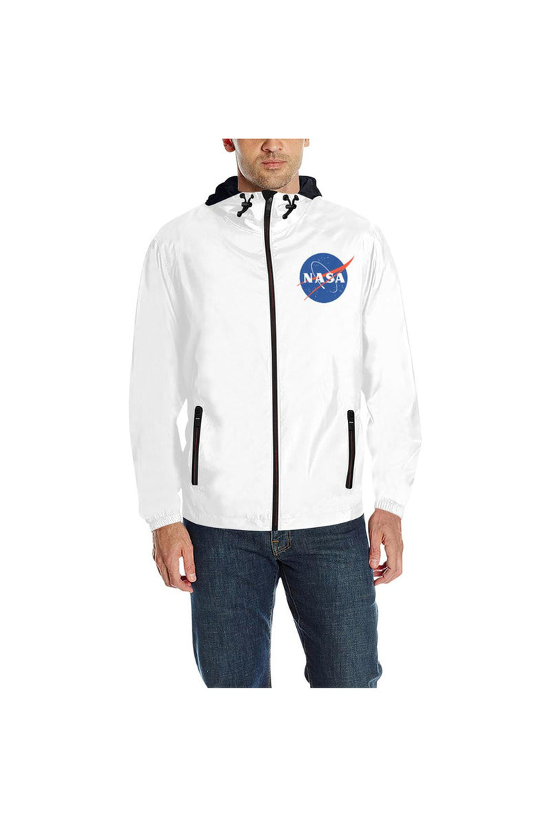 NASA Meatball Logo Quilted Windbreaker for Men - Objet D'Art