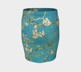 Van Gogh Almond Blossoms Fitted Skirt - Objet D'Art