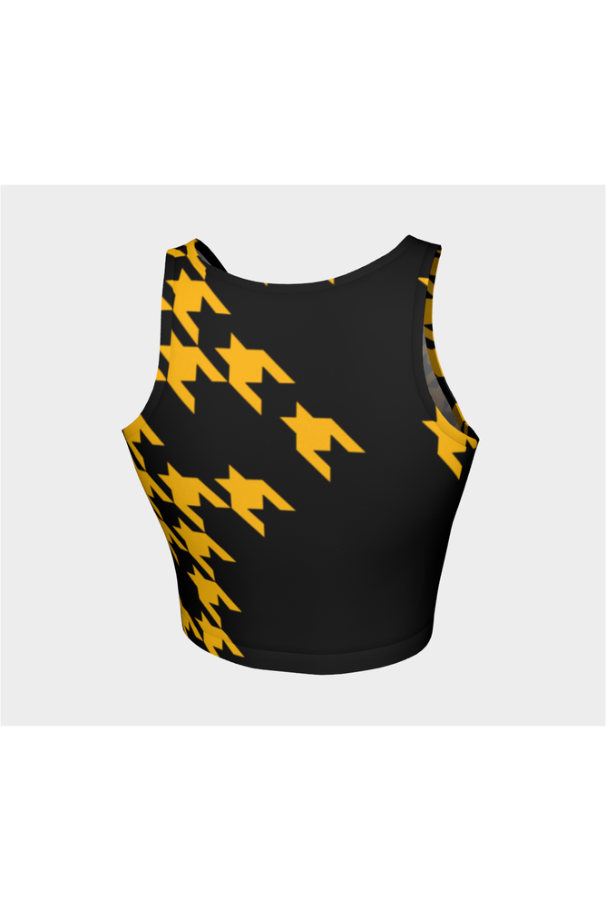 Golden Houndstooth Athletic Top - Objet D'Art