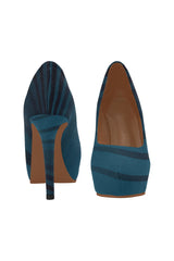 Blue Zebra Women's High Heels - Objet D'Art Online Retail Store