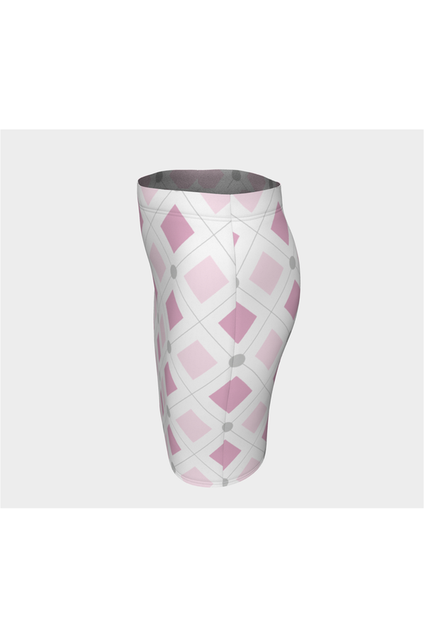Pink Diamond Fitted Skirt - Objet D'Art