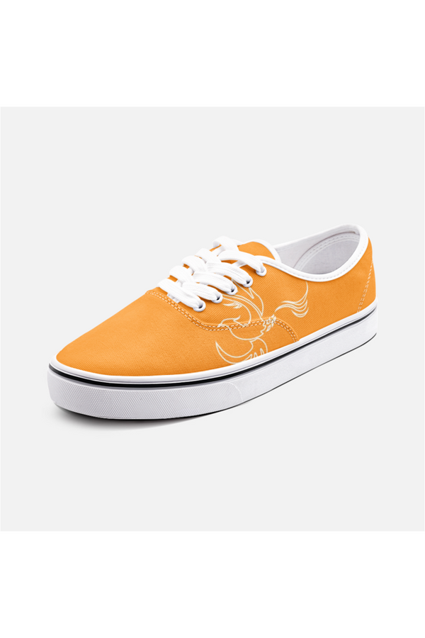 Phoenix Orange Unisex Canvas Sneakers - Objet D'Art