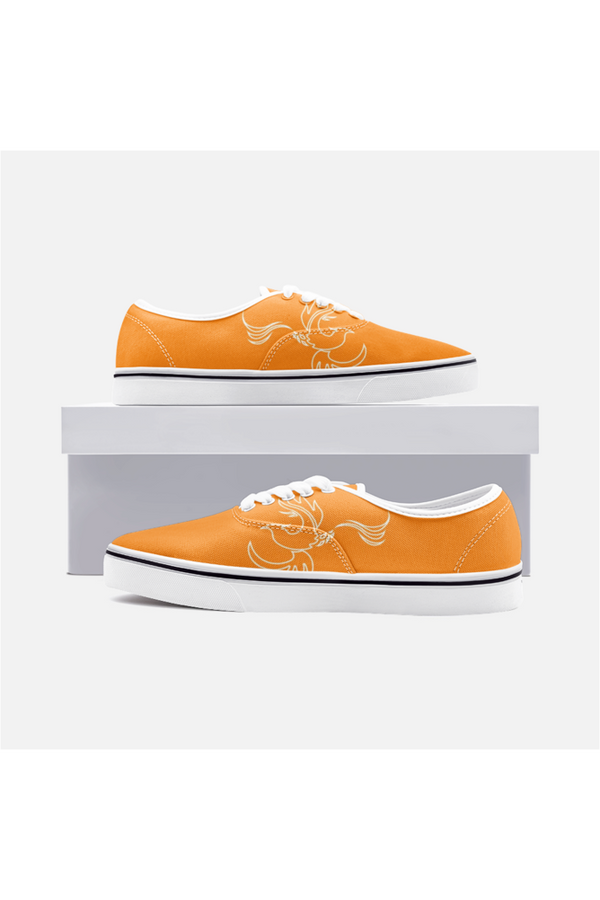 Phoenix Orange Unisex Canvas Sneakers - Objet D'Art