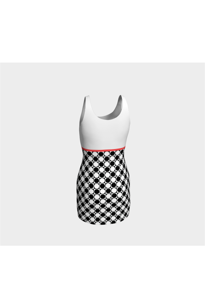 Go Black & White Imperial Waist Bodycon Dress - Objet D'Art Online Retail Store