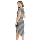 Notched Neck Belted Dress - Objet D'Art