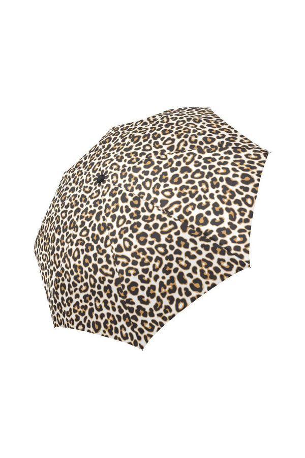 leopard print umbrellapieslice Auto-Foldable Umbrella (Model U04) - Objet D'Art