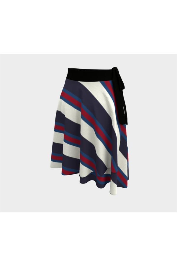 Anaglyph Striped Wrap Skirt - Objet D'Art
