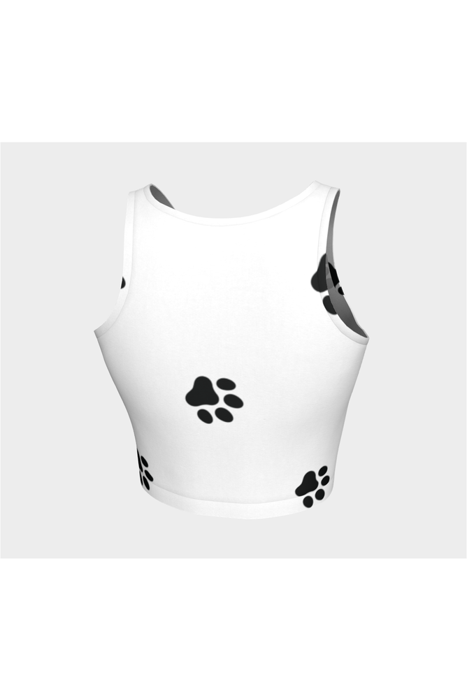 Paw Print Athletic Crop Top - Objet D'Art