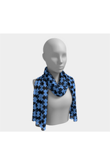 Tessellation Blue Long Scarf - Objet D'Art