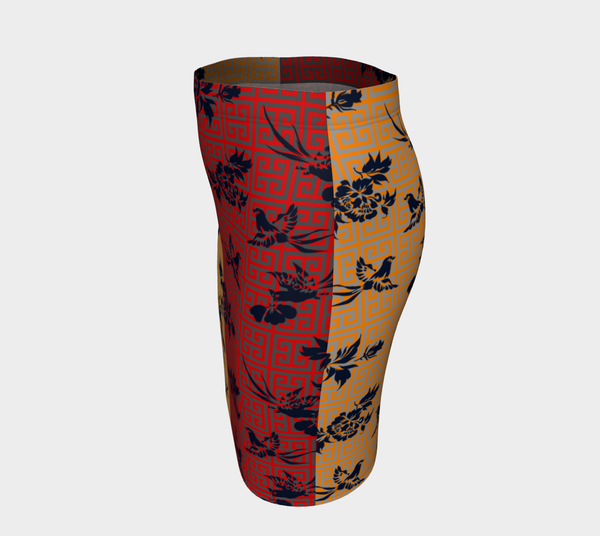 East Meets West Fitted Skirt - Objet D'Art