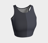 Striped Athletic Crop Top - Objet D'Art