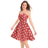 White Floral Silhouettes on White Spaghetti Strap Sleeveless Summer Beach Dress - Objet D'Art